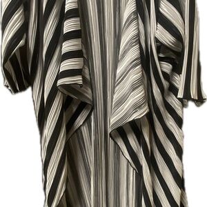 LuLaRoe Black and White Striped Dress